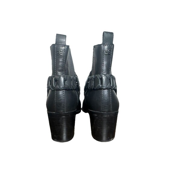 Sam Edelman Dalma Black Leather Studded Harness Chelsea Ankle Boots Women 8 - Picture 3 of 13